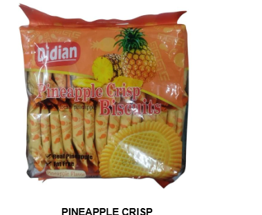 Didian Banana &Pineapple Cris Biscuits