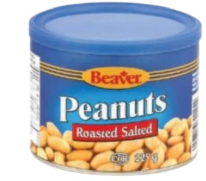 Beaver Roasted Salted Peatnuts