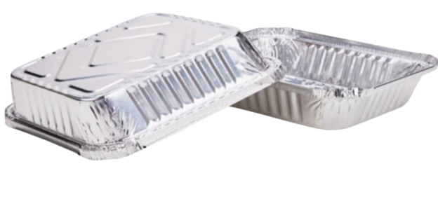 1lb Small Square Aluminum Foil Pans