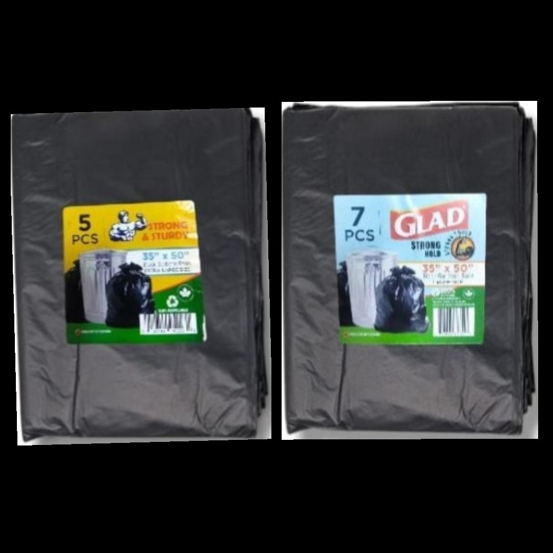 Glad Plastic Black Garbage Bags