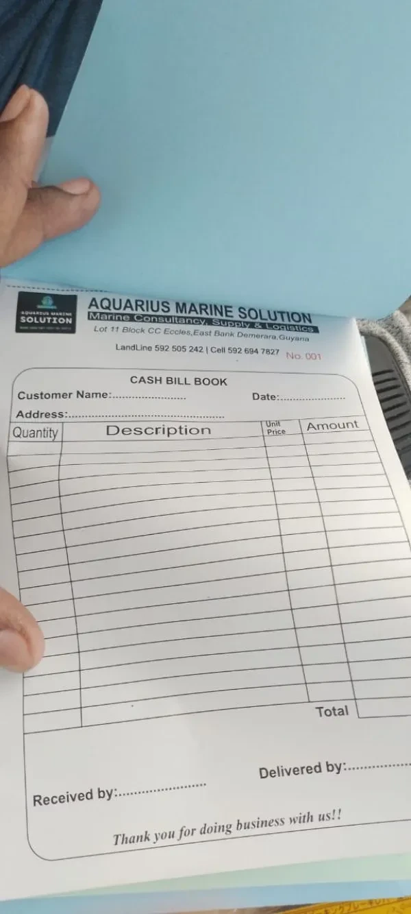 Bill Books Carbonless 1/2